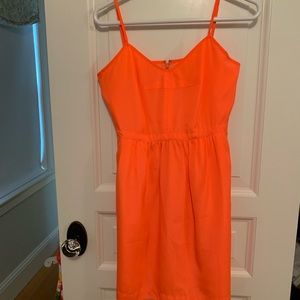 J. Crew neon mini dress